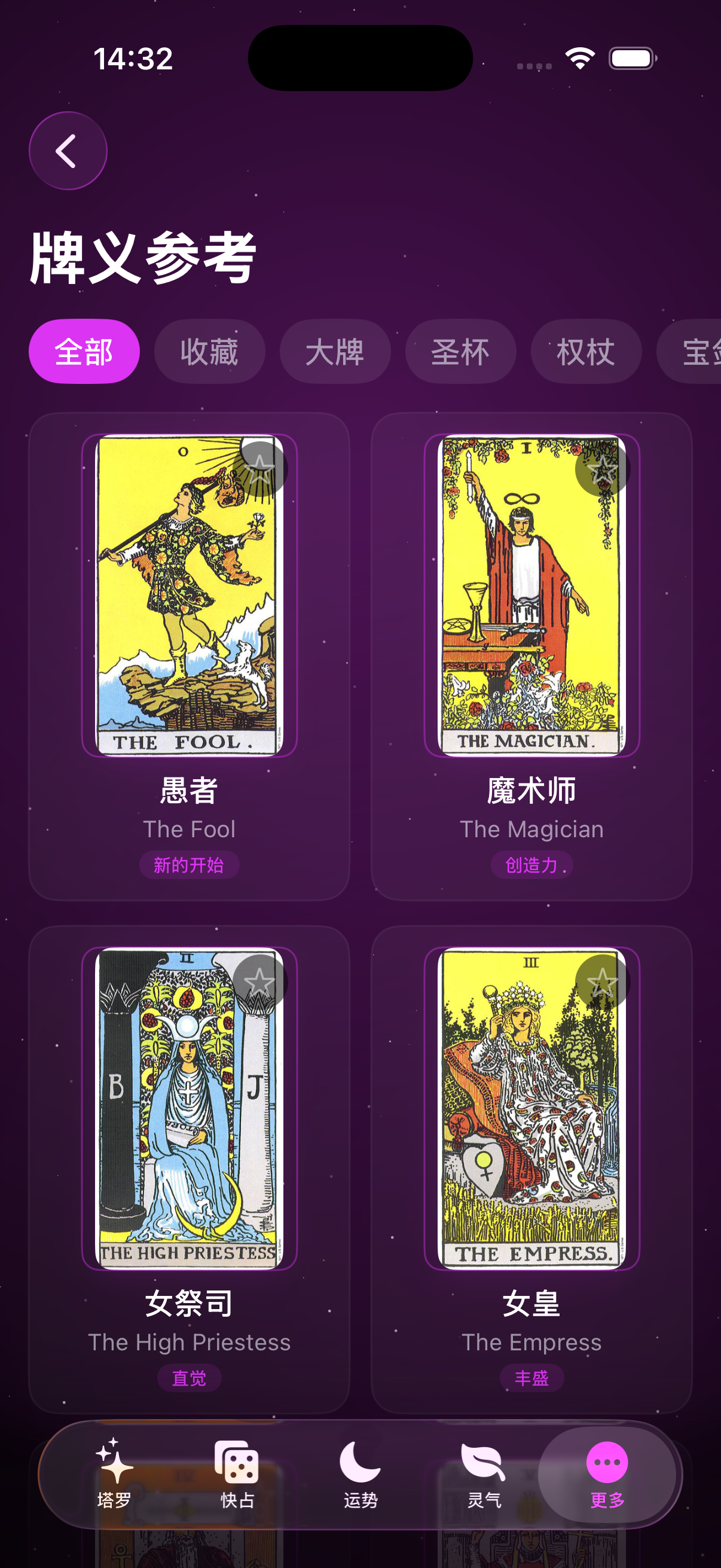 Card meanings